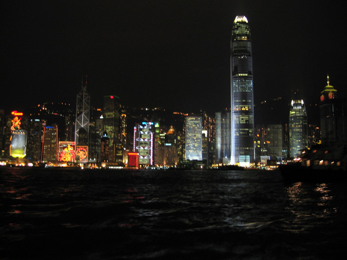 夜の香港島 夜の香港島